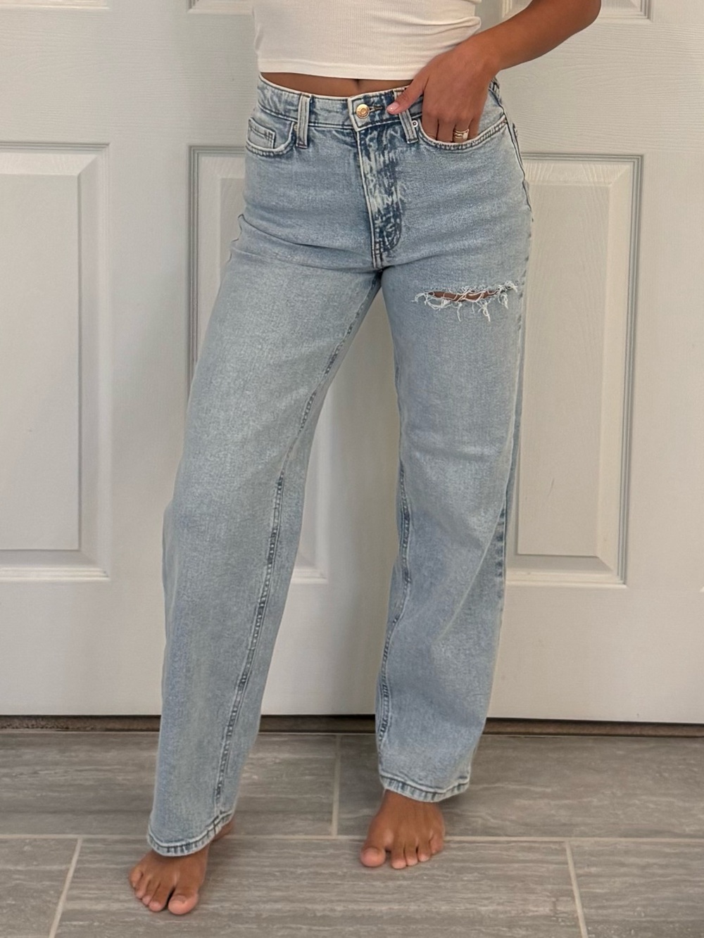 Wild Fable Light Wash 90’s Relaxed Straight Leg Jeans